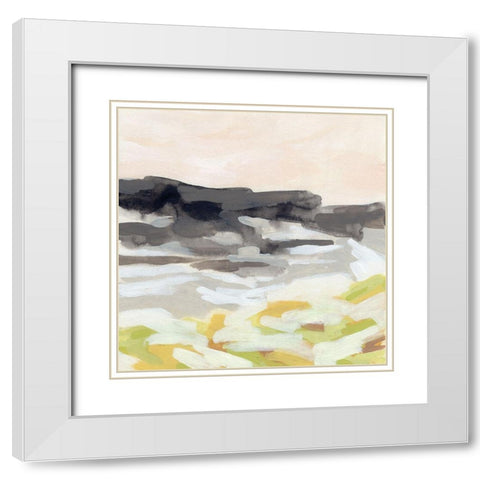 Nordic Delta I White Modern Wood Framed Art Print with Double Matting by Vess, June Erica