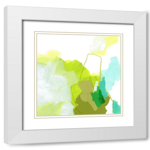 Seaglass Curio III White Modern Wood Framed Art Print with Double Matting by Vess, June Erica