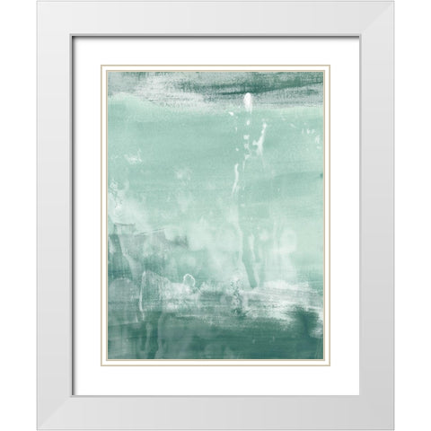 Coastal Patina I White Modern Wood Framed Art Print with Double Matting by Vess, June Erica