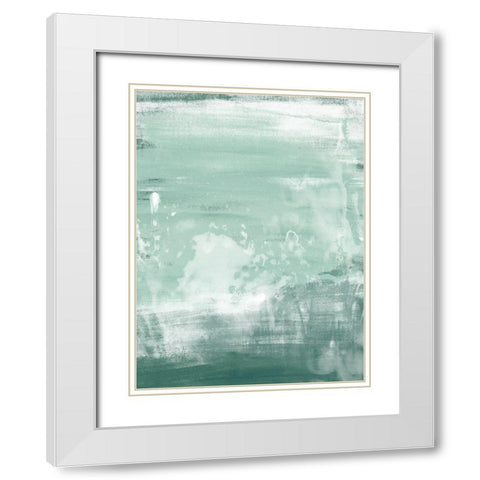 Coastal Patina II White Modern Wood Framed Art Print with Double Matting by Vess, June Erica