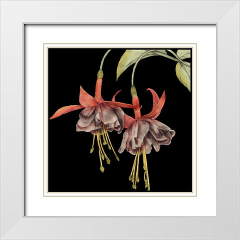 Graphic Fuchsia I White Modern Wood Framed Art Print with Double Matting by Goldberger, Jennifer