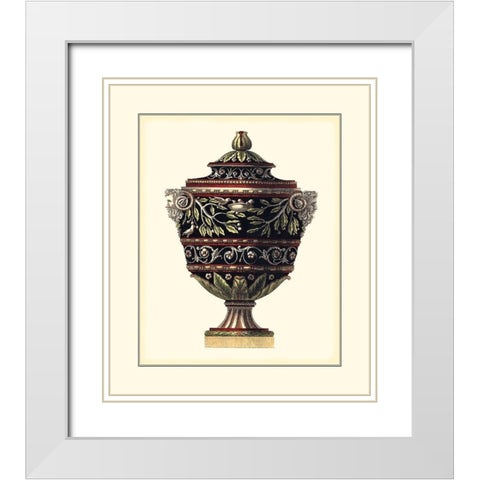 Antonini Clementino Urn I White Modern Wood Framed Art Print with Double Matting by Antonini, Da Carlo