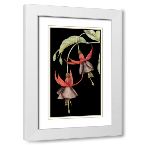 Graphic Fuchsia V White Modern Wood Framed Art Print with Double Matting by Goldberger, Jennifer