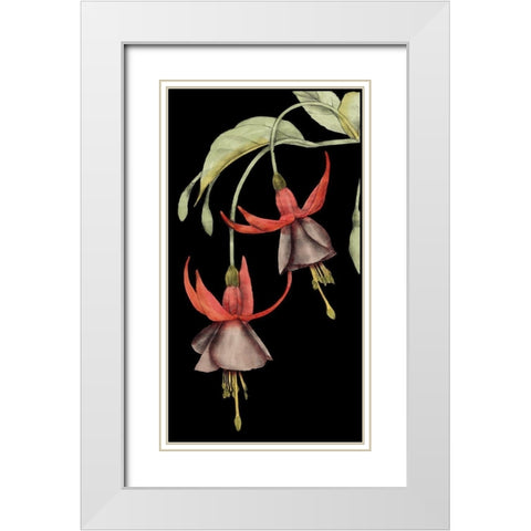 Graphic Fuchsia V White Modern Wood Framed Art Print with Double Matting by Goldberger, Jennifer