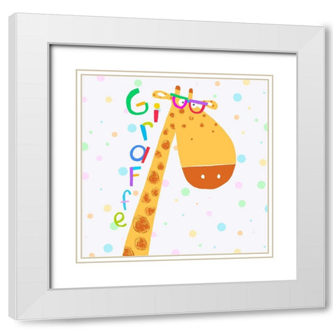 Animal Spots IX White Modern Wood Framed Art Print with Double Matting by Daly, Carla