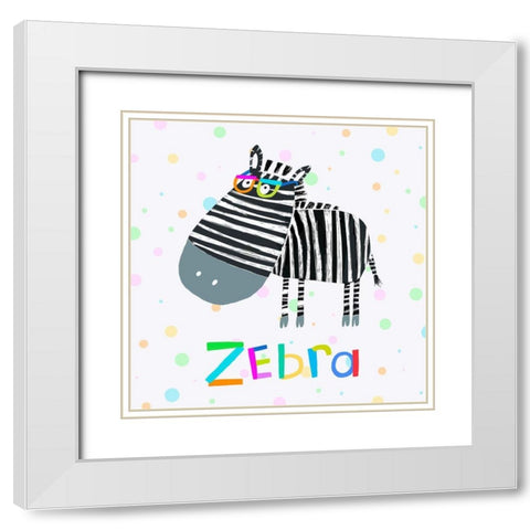 Animal Spots XI White Modern Wood Framed Art Print with Double Matting by Daly, Carla