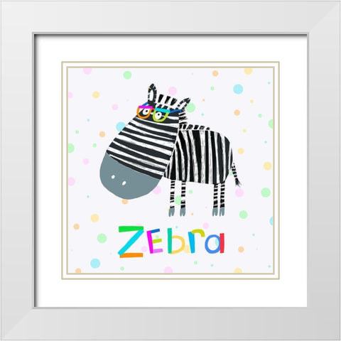 Animal Spots XI White Modern Wood Framed Art Print with Double Matting by Daly, Carla