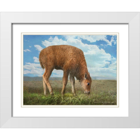 In the Meadow II White Modern Wood Framed Art Print with Double Matting by Vest, Chris