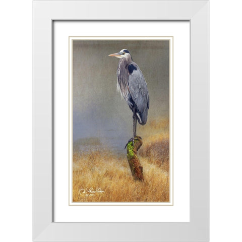 In the Water I White Modern Wood Framed Art Print with Double Matting by Vest, Chris