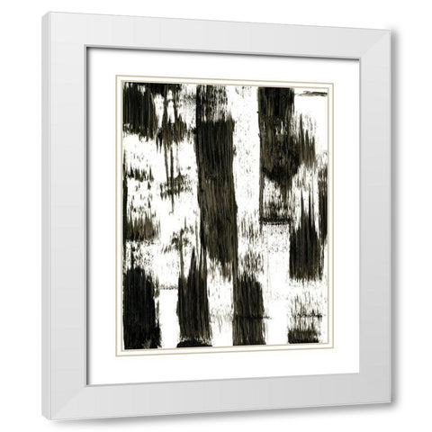 Dynamic Bamboo I White Modern Wood Framed Art Print with Double Matting by Harper, Ethan