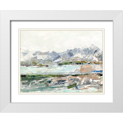 Winter Cove II White Modern Wood Framed Art Print with Double Matting by Harper, Ethan