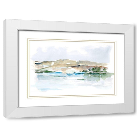 Mountain Quarry II White Modern Wood Framed Art Print with Double Matting by Harper, Ethan