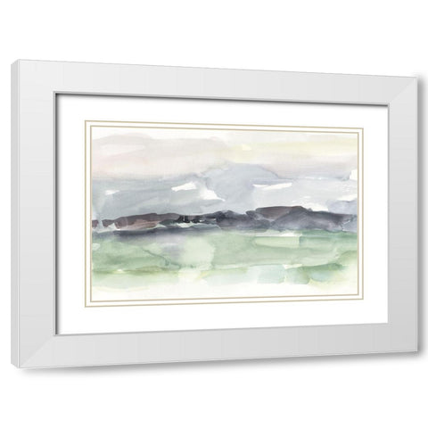 Mauve Horizon II White Modern Wood Framed Art Print with Double Matting by Harper, Ethan