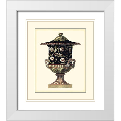 Antonini Clementino Urn III White Modern Wood Framed Art Print with Double Matting by Antonini, Da Carlo