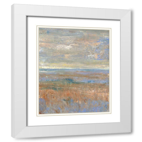 Evening Marsh II White Modern Wood Framed Art Print with Double Matting by OToole, Tim