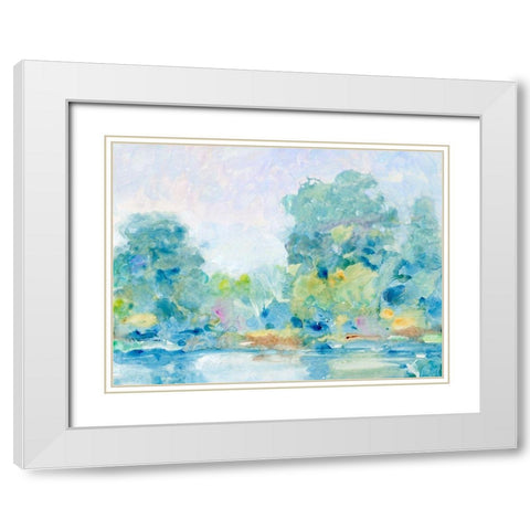 Quiet Morning II White Modern Wood Framed Art Print with Double Matting by OToole, Tim