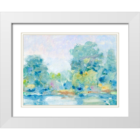 Quiet Morning II White Modern Wood Framed Art Print with Double Matting by OToole, Tim