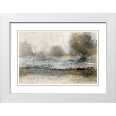 Gilt Landscape I White Modern Wood Framed Art Print with Double Matting by OToole, Tim