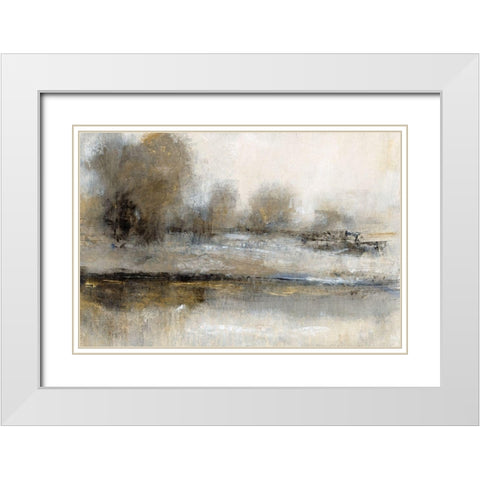 Gilt Landscape II White Modern Wood Framed Art Print with Double Matting by OToole, Tim