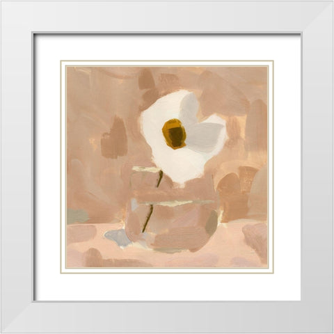 Canary Island Marguerite I White Modern Wood Framed Art Print with Double Matting by Green, Jacob