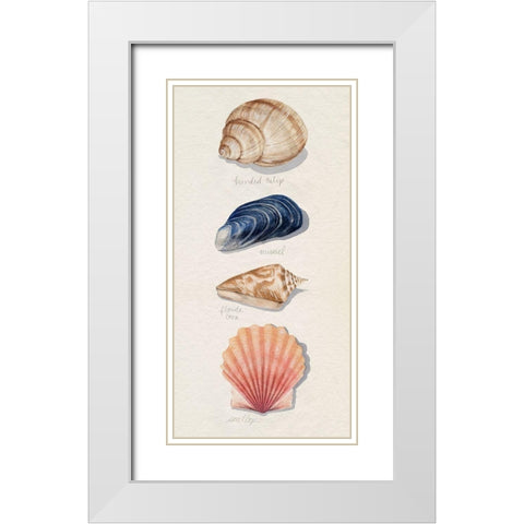 Shore Things II White Modern Wood Framed Art Print with Double Matting by Popp, Grace
