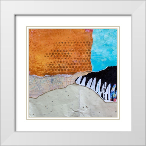 High Texture Abstract III White Modern Wood Framed Art Print with Double Matting by St. Hilaire, Elizabeth
