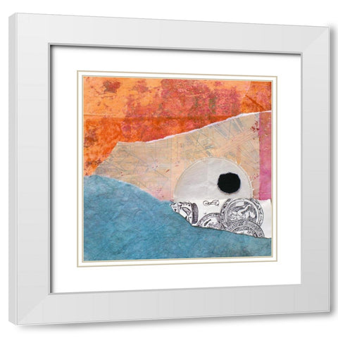 High Texture Abstract VI White Modern Wood Framed Art Print with Double Matting by St. Hilaire, Elizabeth