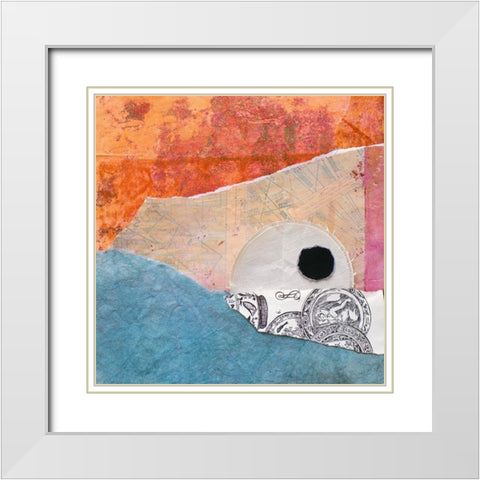 High Texture Abstract VI White Modern Wood Framed Art Print with Double Matting by St. Hilaire, Elizabeth
