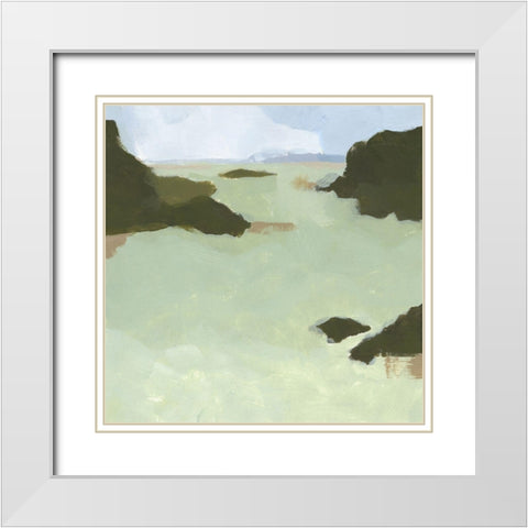 Saltwater Summer II White Modern Wood Framed Art Print with Double Matting by Green, Jacob