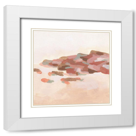 Rose Coast II White Modern Wood Framed Art Print with Double Matting by Vess, June Erica