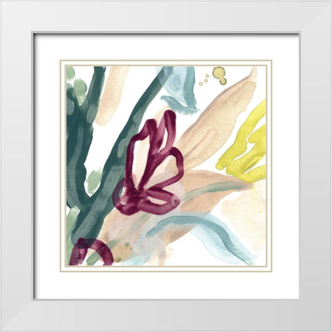 Tropical Impulse III White Modern Wood Framed Art Print with Double Matting by Vess, June Erica