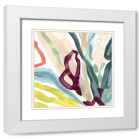 Tropical Impulse IV White Modern Wood Framed Art Print with Double Matting by Vess, June Erica