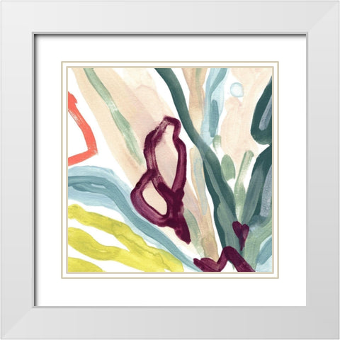 Tropical Impulse IV White Modern Wood Framed Art Print with Double Matting by Vess, June Erica