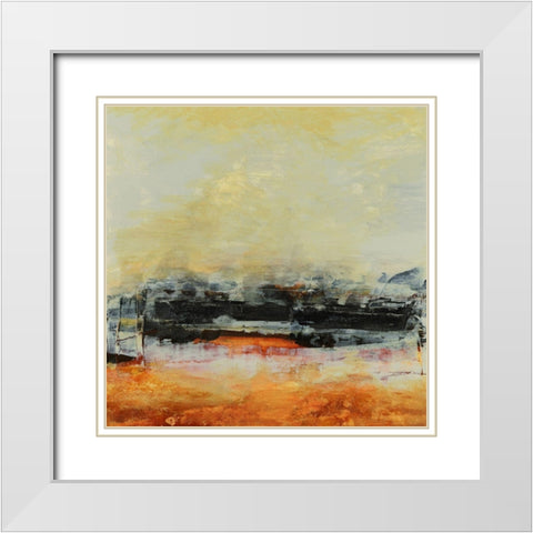 Imagine V White Modern Wood Framed Art Print with Double Matting by Gordon, Sharon