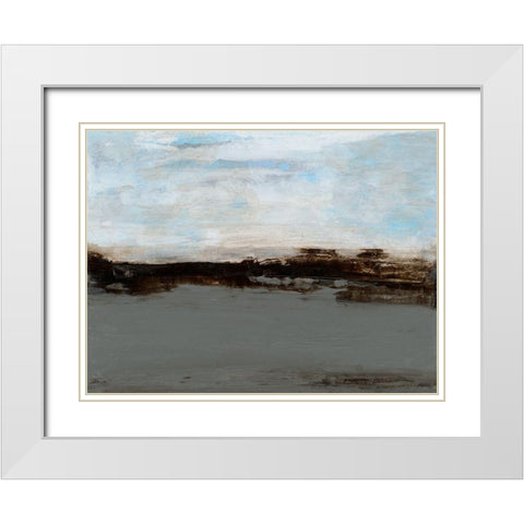 Reflecting on Summer IV White Modern Wood Framed Art Print with Double Matting by Gordon, Sharon