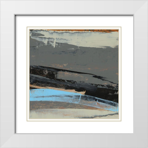 Elate I White Modern Wood Framed Art Print with Double Matting by Gordon, Sharon