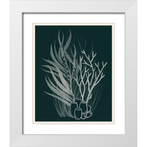Underwater Bouquet I White Modern Wood Framed Art Print with Double Matting by Popp, Grace