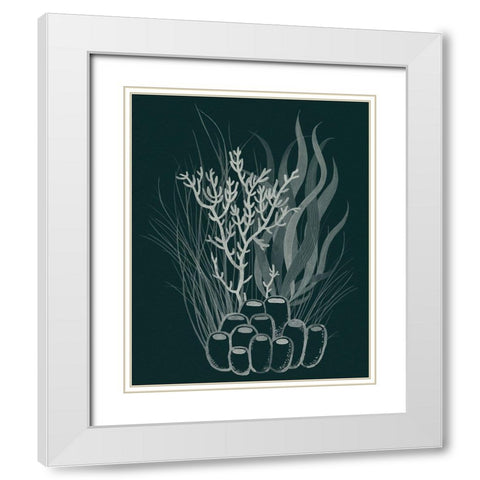 Underwater Bouquet II White Modern Wood Framed Art Print with Double Matting by Popp, Grace