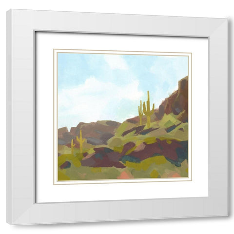 Cougar Country II White Modern Wood Framed Art Print with Double Matting by Green, Jacob