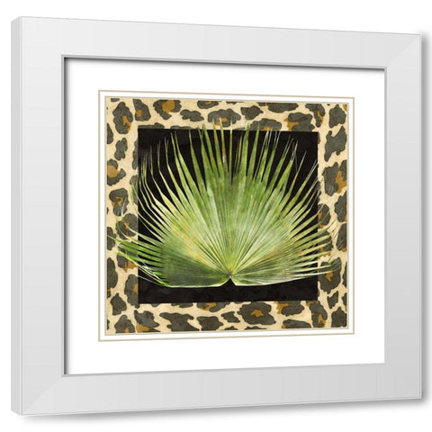 Tropic Collection III White Modern Wood Framed Art Print with Double Matting by Saunders, Alonzo