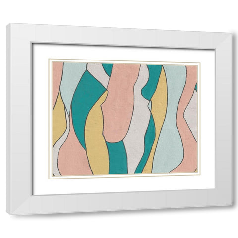 Hidden Figures I White Modern Wood Framed Art Print with Double Matting by Saunders, Alonzo