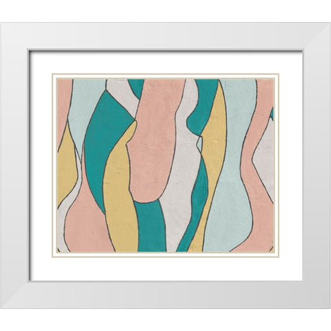 Hidden Figures I White Modern Wood Framed Art Print with Double Matting by Saunders, Alonzo