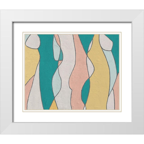 Hidden Figures II White Modern Wood Framed Art Print with Double Matting by Saunders, Alonzo