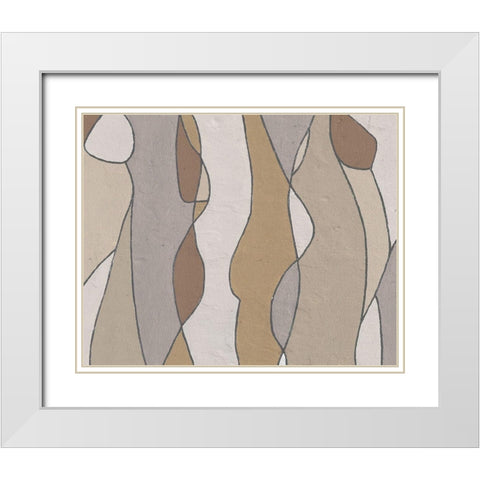 Neutral Hidden Figures II White Modern Wood Framed Art Print with Double Matting by Saunders, Alonzo
