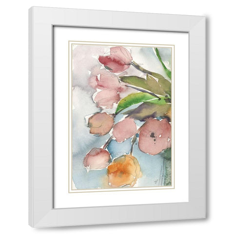The Decorative Object II White Modern Wood Framed Art Print with Double Matting by Dixon, Samuel