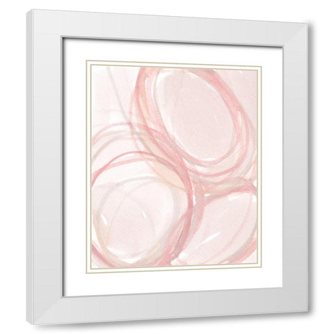The Garden Bubbles II White Modern Wood Framed Art Print with Double Matting by Dixon, Samuel