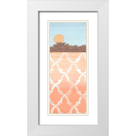 From Sun Up White Modern Wood Framed Art Print with Double Matting by Saunders, Alonzo