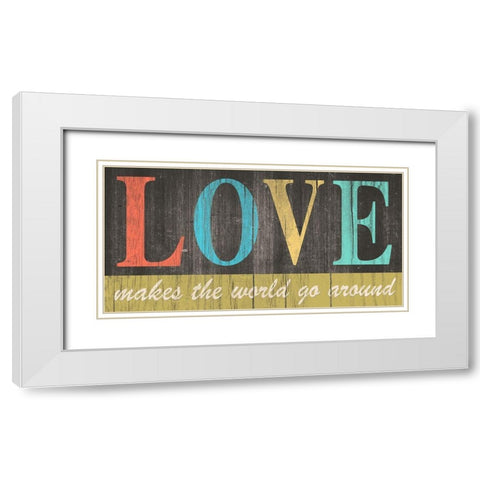 Inspo I White Modern Wood Framed Art Print with Double Matting by Saunders, Alonzo