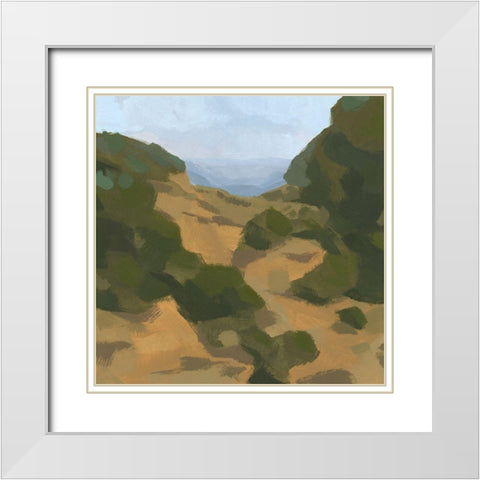 Hollis Ranch I White Modern Wood Framed Art Print with Double Matting by Green, Jacob