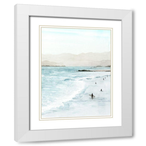 In the Surf II White Modern Wood Framed Art Print with Double Matting by Popp, Grace